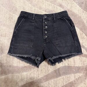 Free People Denim Carpenter Shorts
